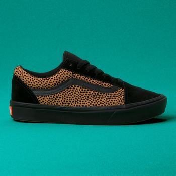 Damske Tenisky Vans Tiny Cheetah ComfyCush Old Skool Čierne VA57HNPYO